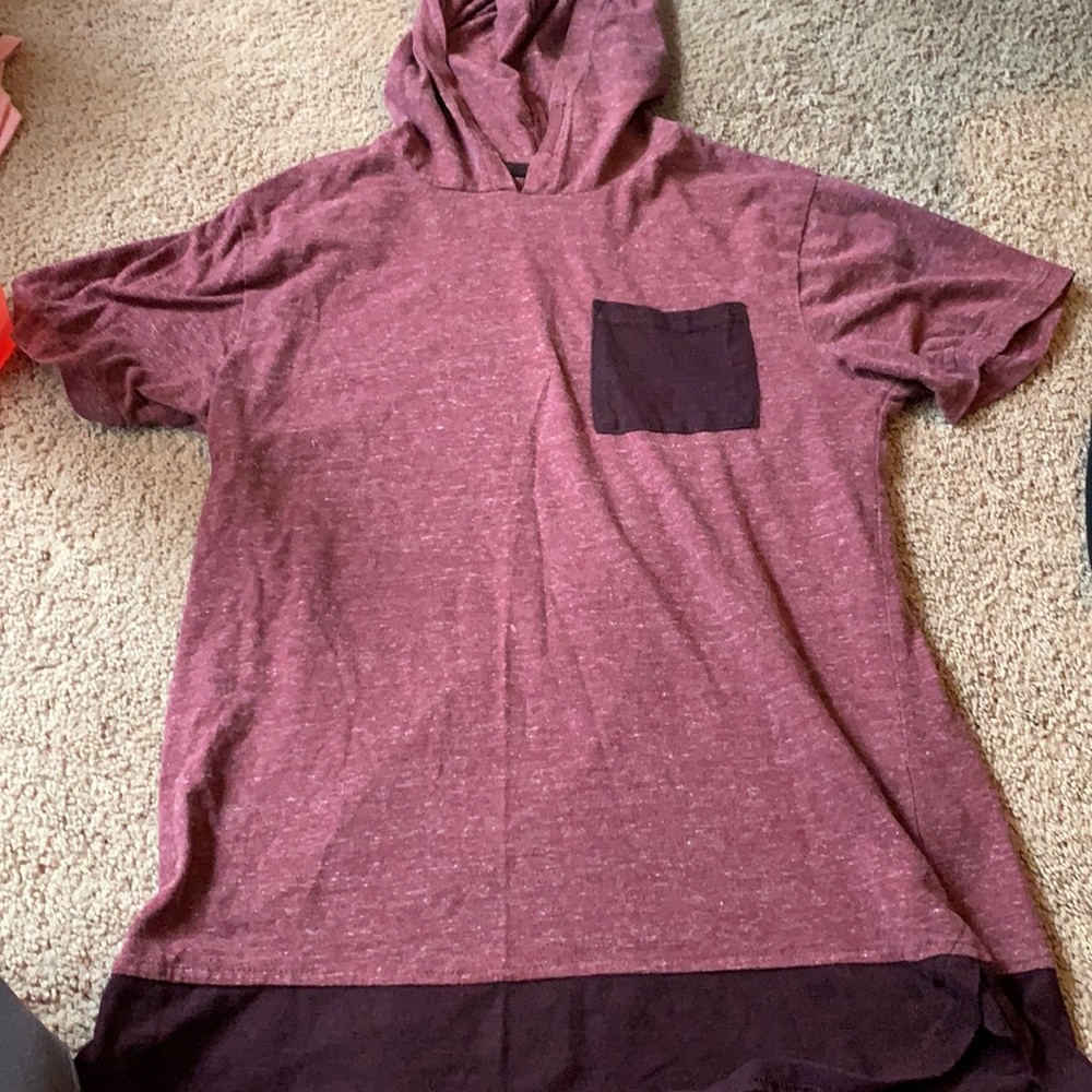 Boys hooded short sleeve tee